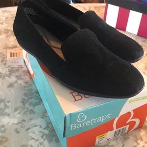Black bare traps Janine flats